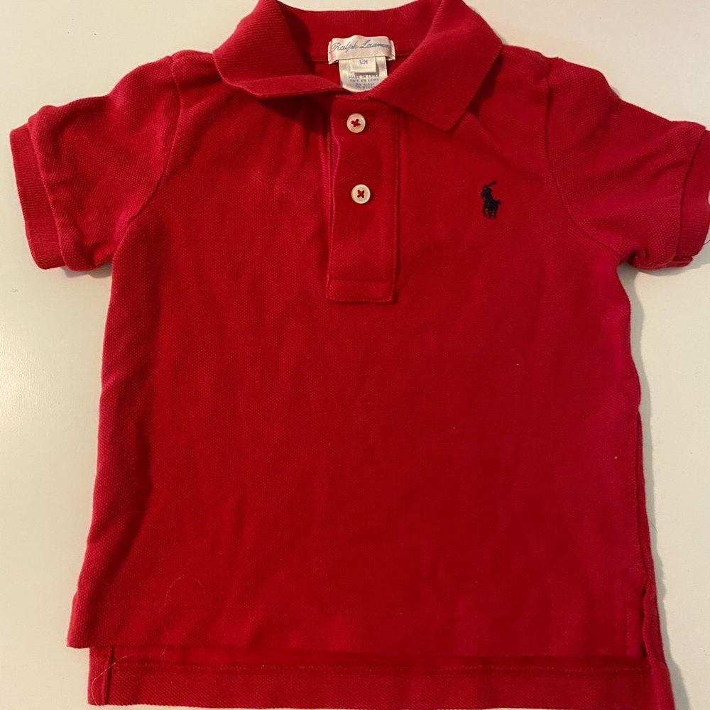 Ralph Lauren Kids Red Polo Shirt